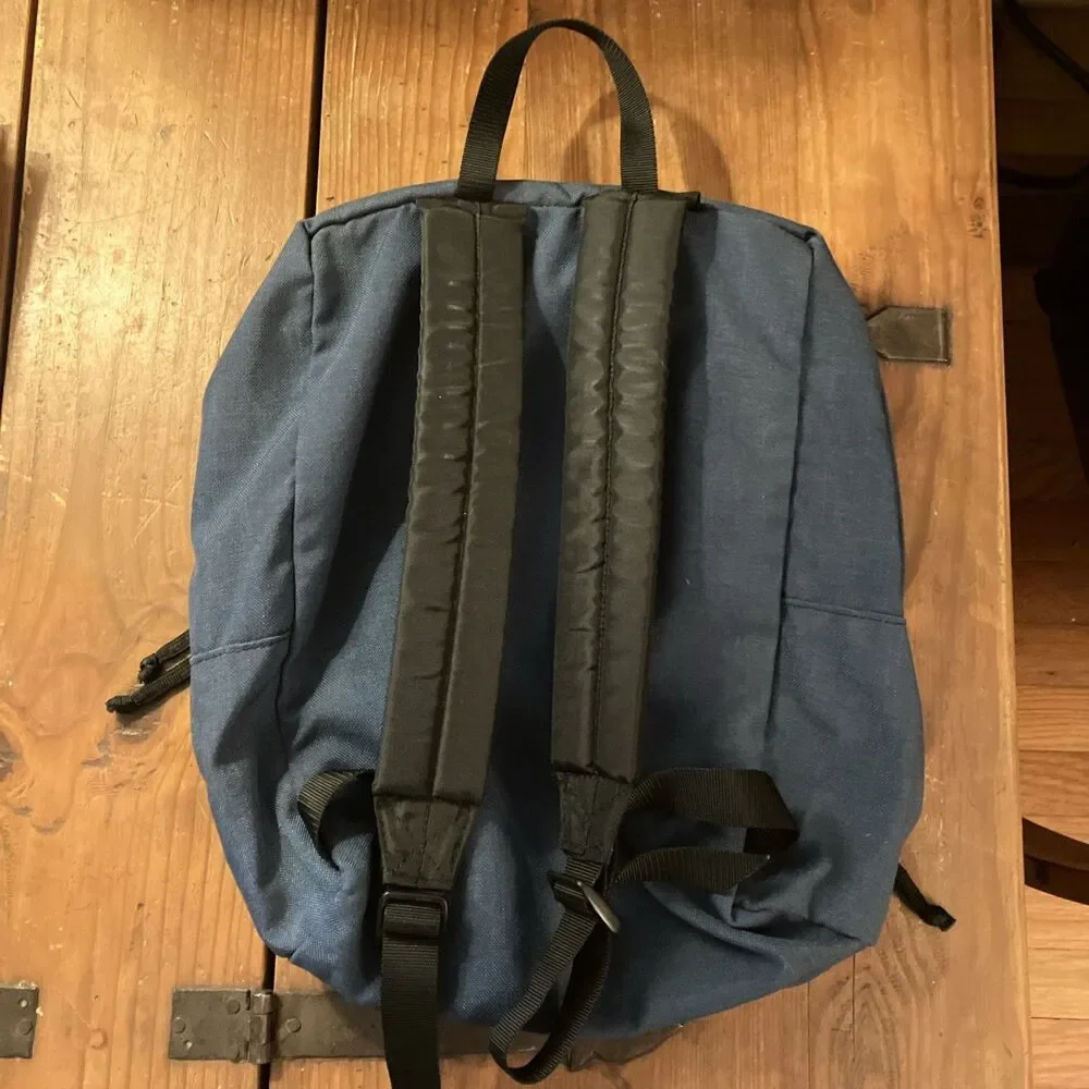 Vintage 90s Caribou Mountaineering Backpack 15” Slate Blue Trail Bag Lightweight